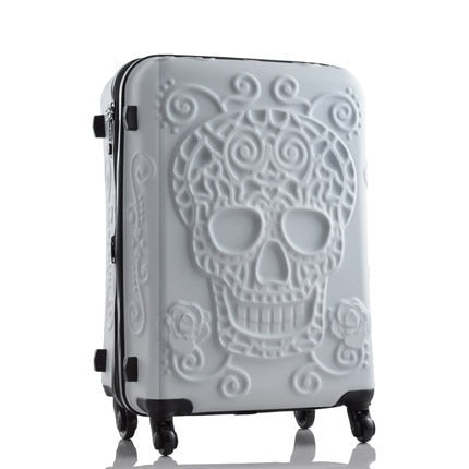 skull suitcases luggage