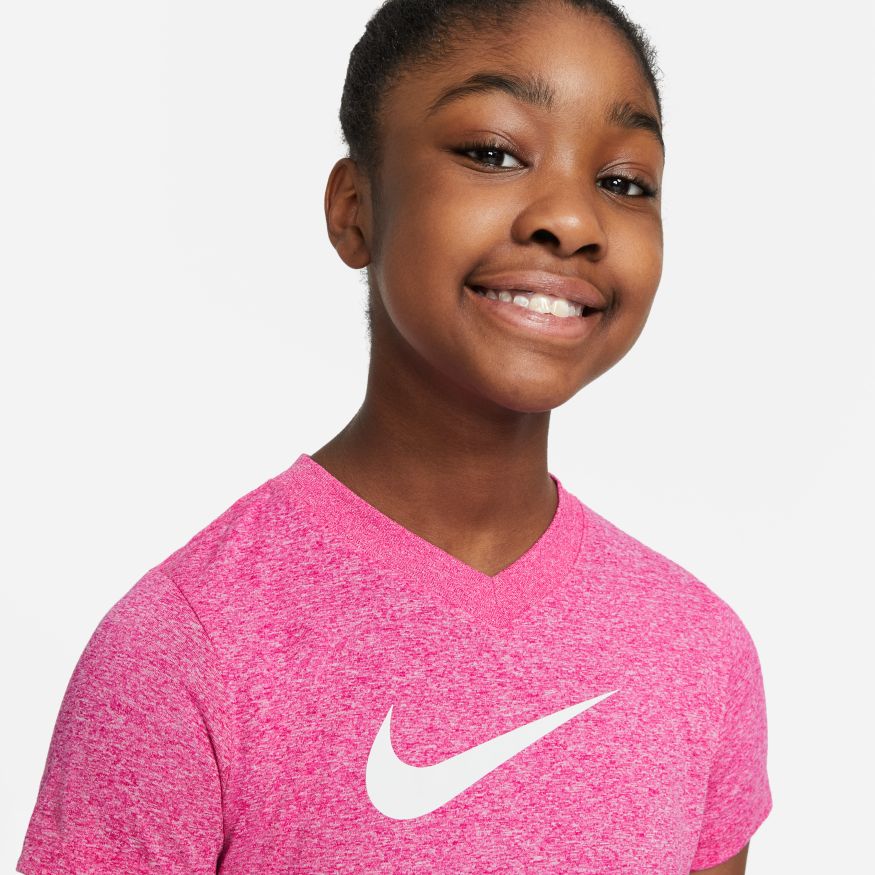 NIKE GIRLS DRI-FIT SWOOSH TRAINING TEE