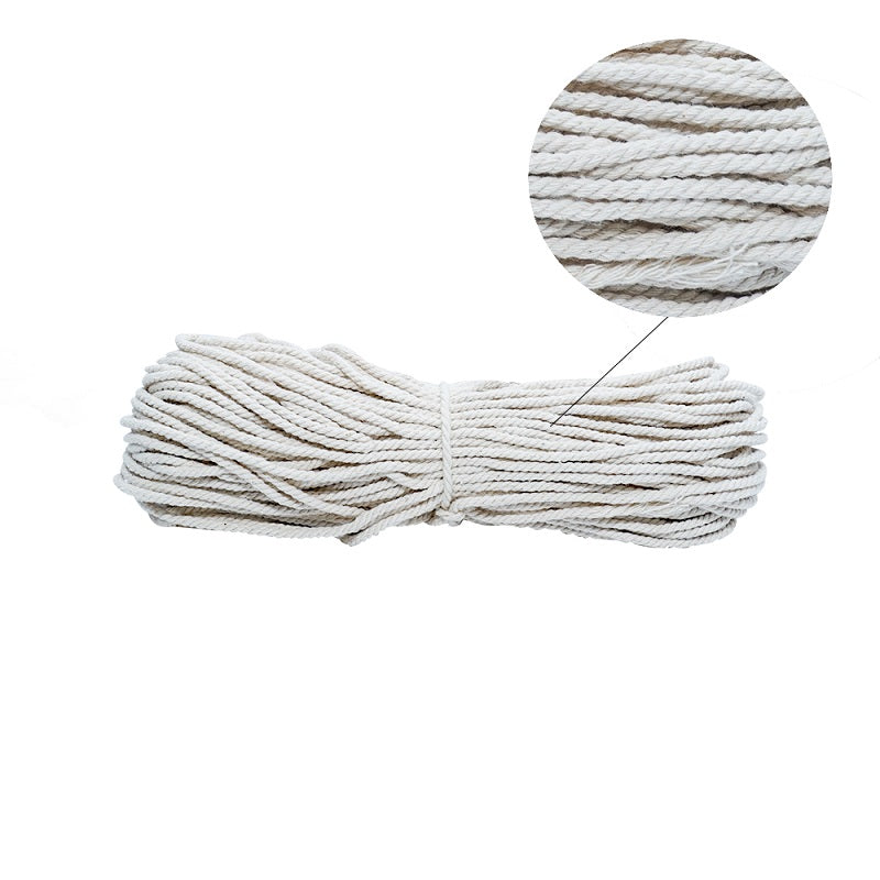 Ravenox Natural White Macrame Cord - 100% Cotton 2mm & 3mm