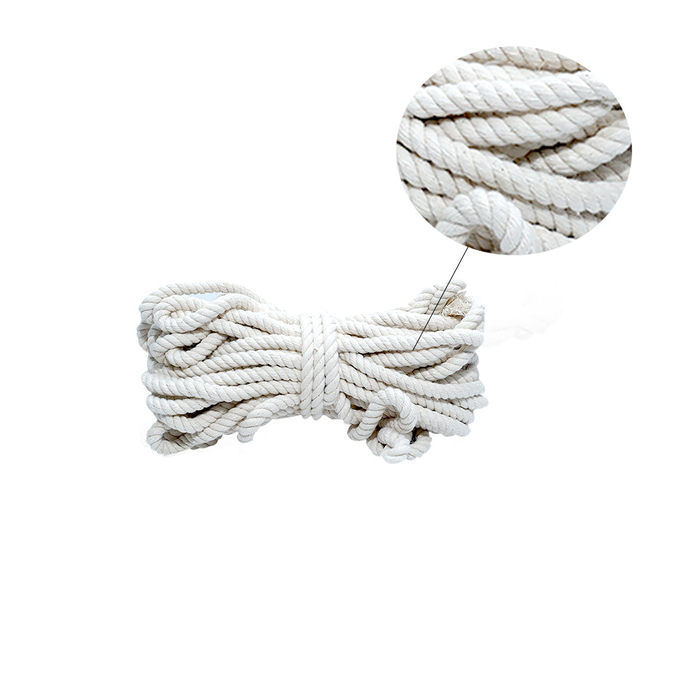 Macrame Cotton Twisted Cord 5mm 3 Ply Natural 50Mtr – Itsy Bitsy