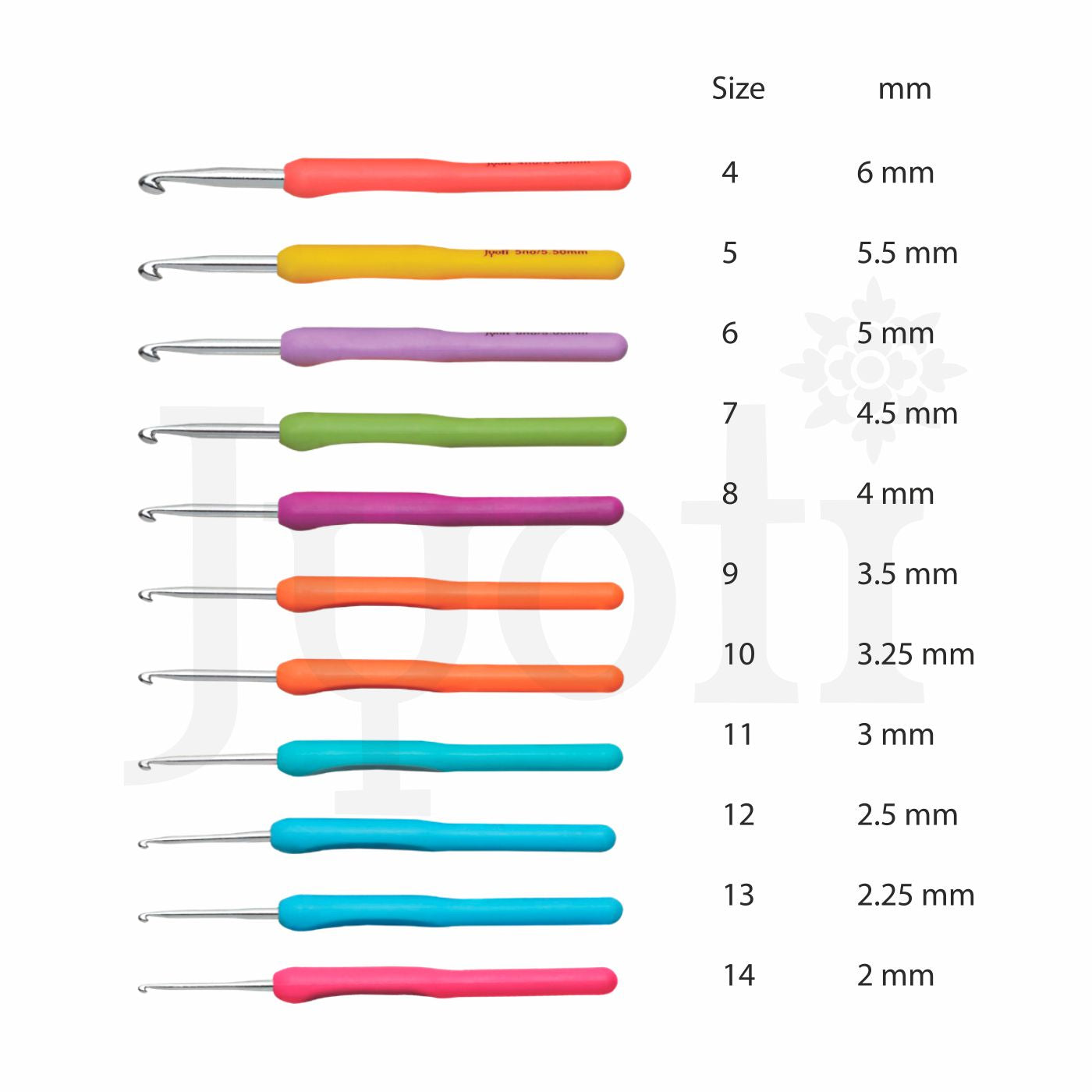 1pc 3mm-4mm Crochet Hook