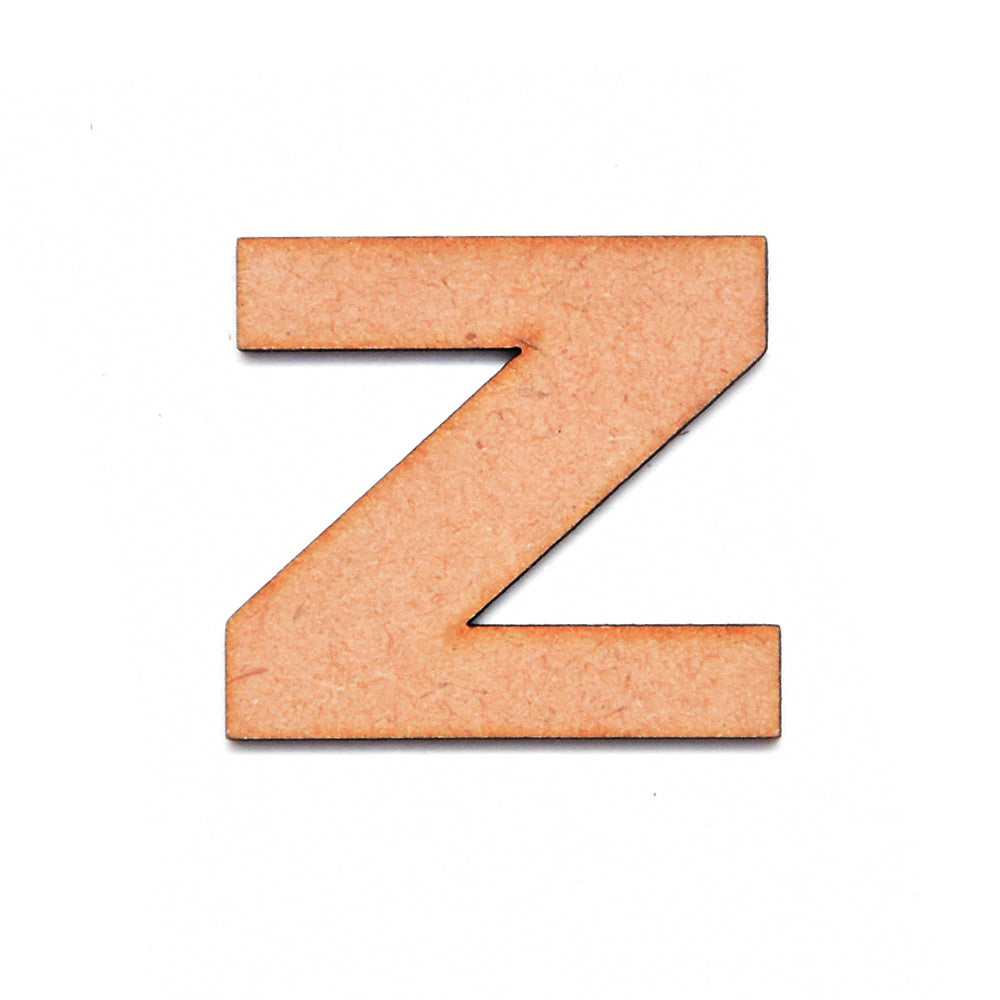 MDF Alphabet Upper Case Z 1.5inch 2mm Thick 1pc – Itsy Bitsy