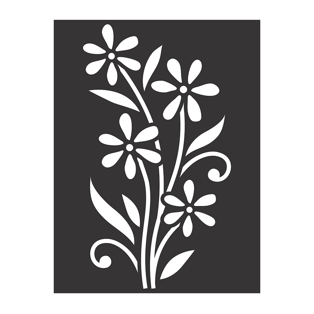 Stencil-Flower with Stem 7.3 x 9.7inch 1 piece – Itsy Bitsy