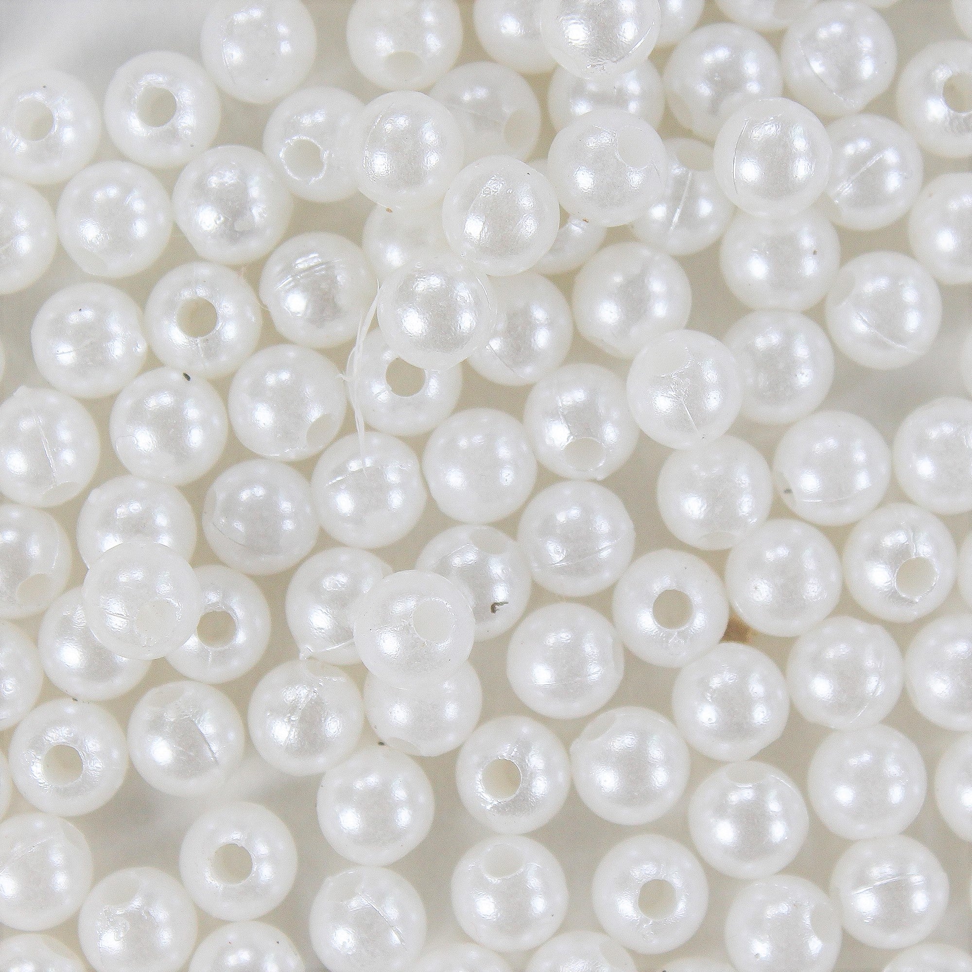 Pearl Beads Plastic 5Mm White 20Grm Pbhc Ib – Itsy Bitsy