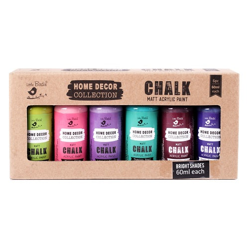 Home Decor Chalk Paint Kit Vibrant 6Pcs X 60ml – Itsy Bitsy