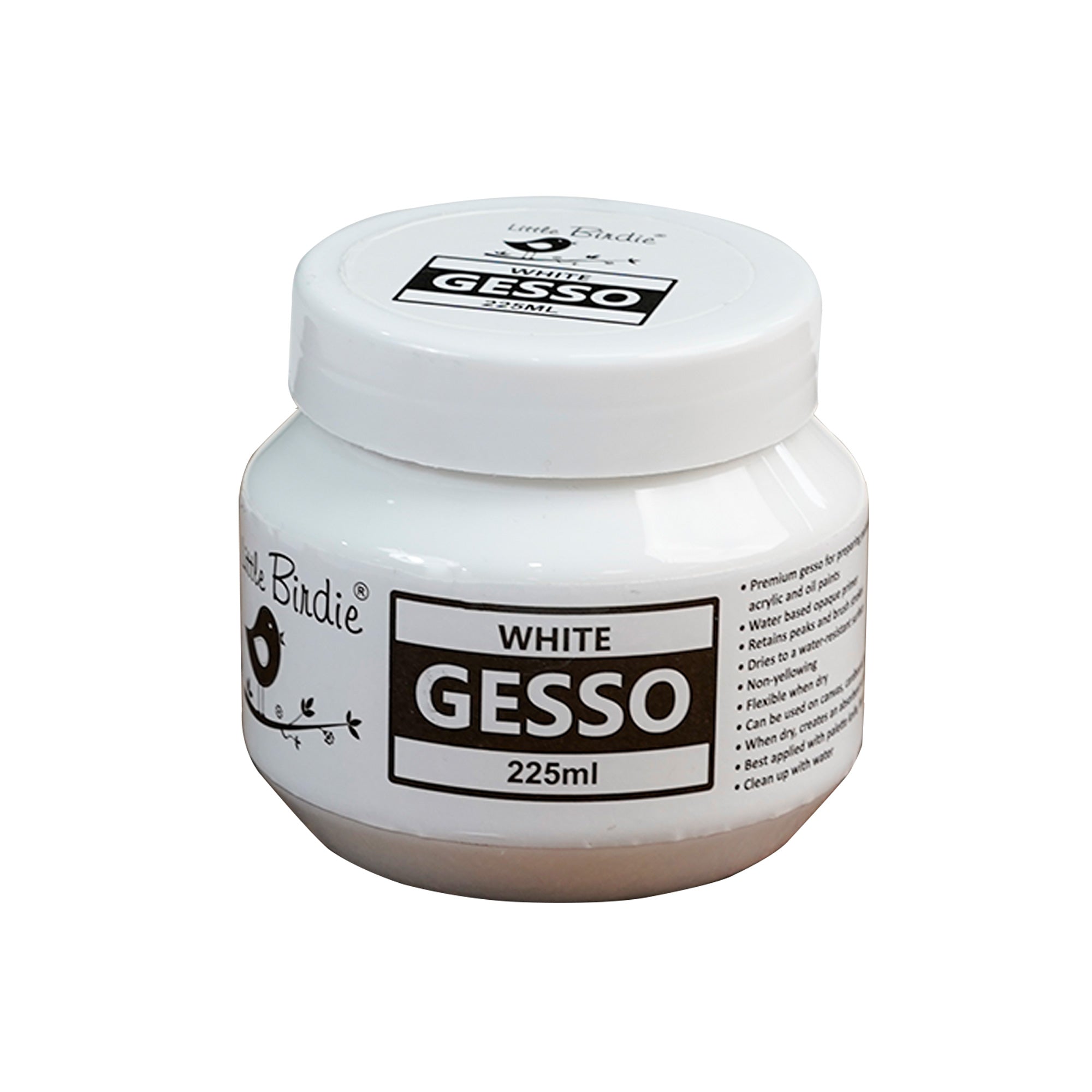 Little Birdie White Gesso for Acrylic Painting 300 ml (50 ML X 6