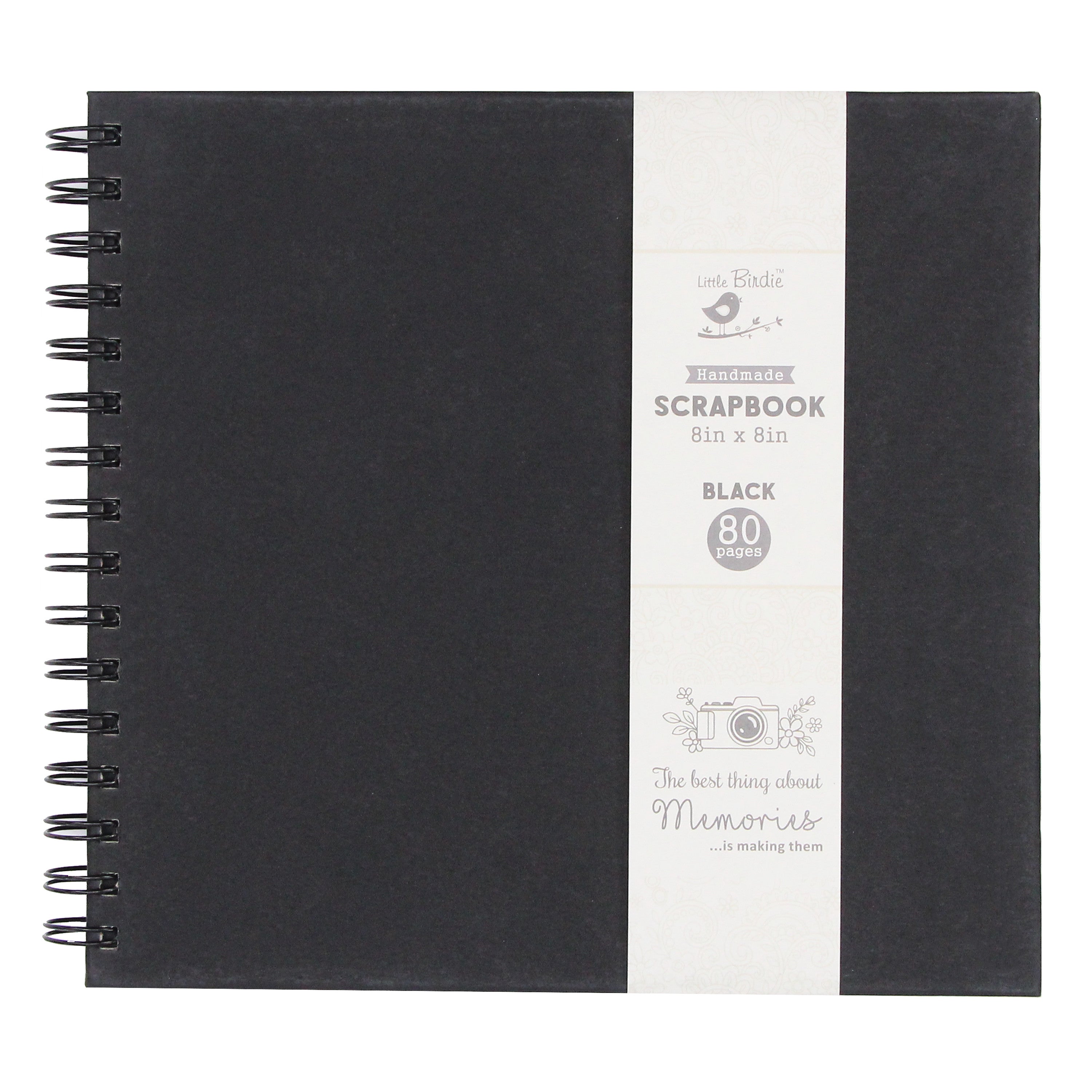 Print File Inc SB1212BLK 12x12 Black Scrapbook