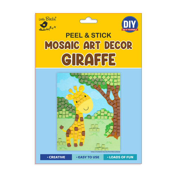 Mosaic Art Decor Peel & Stick - Giraffe - 21 x 17cm 1Pack