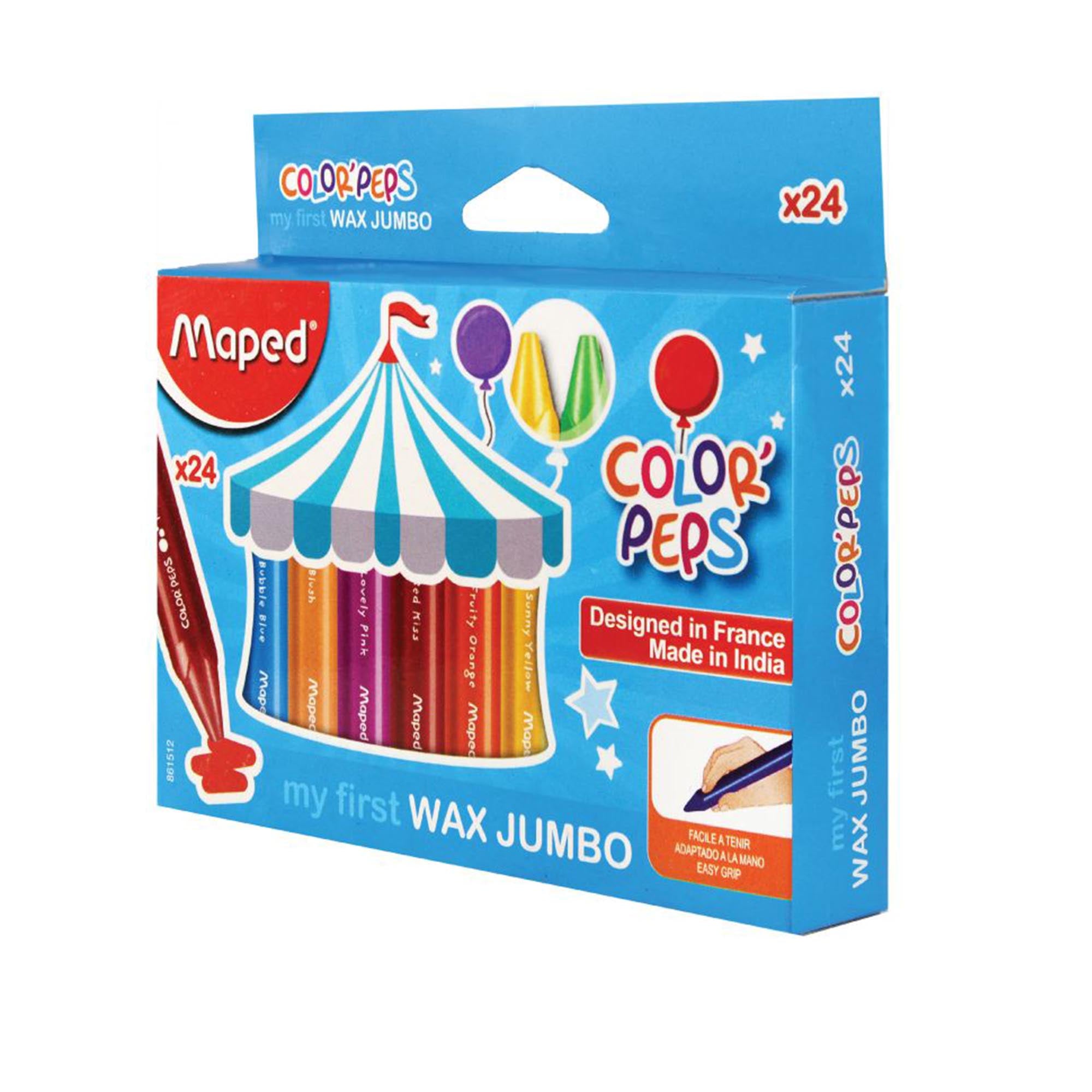 MAPED COLOR'PEPS - BABY CRAYONS X6 - Thef:;llstop