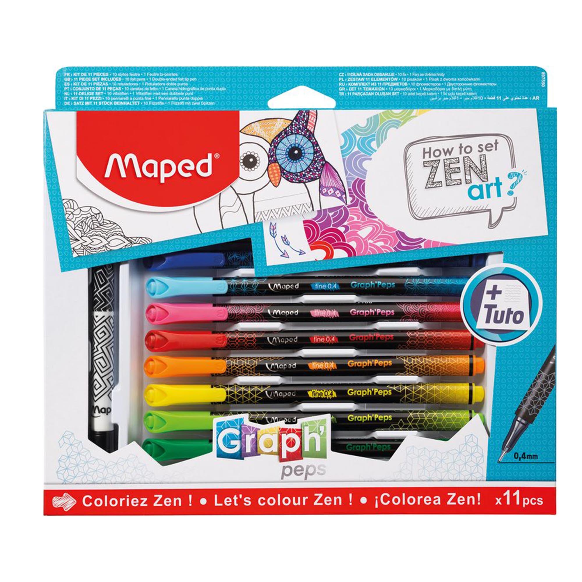 Maped Graph'peps Felt Tipped Fine Point Pen Sets