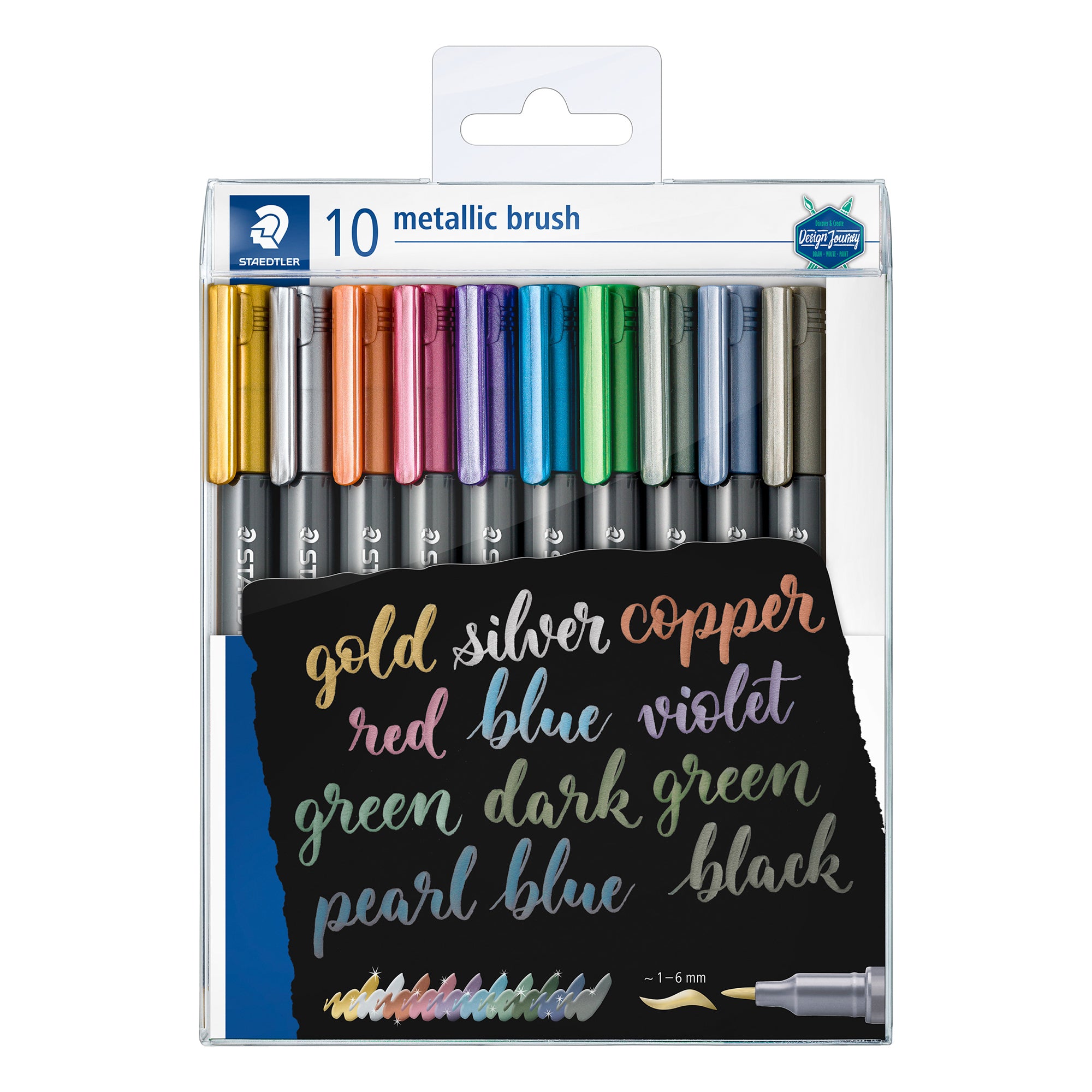 Staedtler Metallic Marker Pen With Brush Tip - Silver – Itsy Bitsy