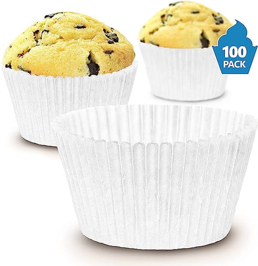 Moule en papier à cupcake / muffin Blanc