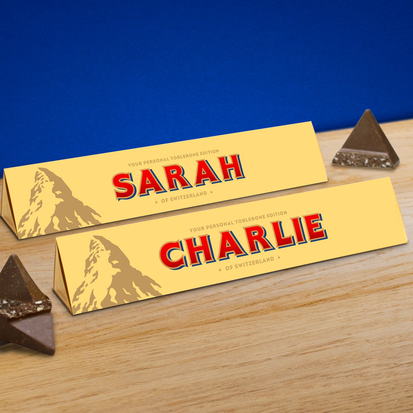 360g Milk Chocolate Toblerone With Personalised Sleeve My Toblerone