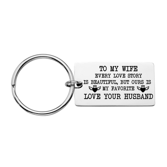 to my wife keychain