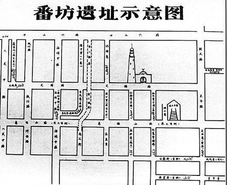 Guangzhou Fanfang (Foreigner district) from the Tang dynasty