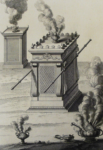 A print from the Phillip Medhurst Collection of Bible, The Altar and Incense Offering