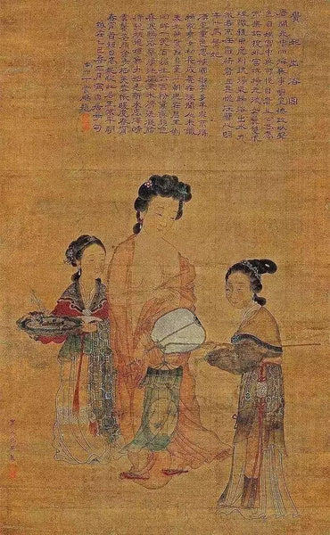 Yang Guifei rising out of a bath