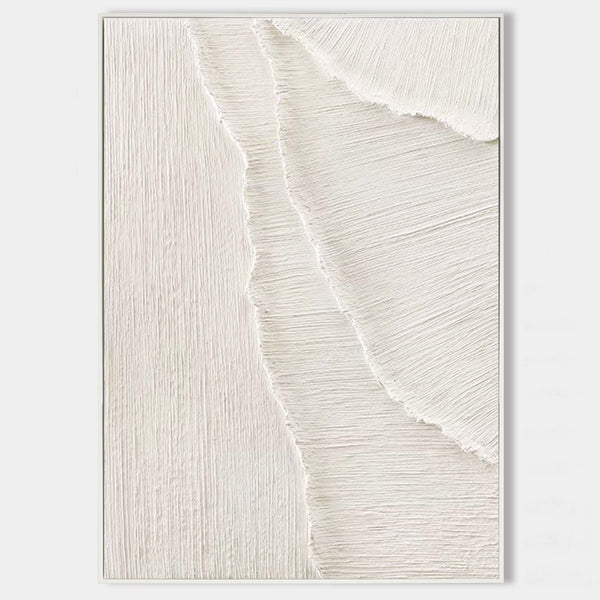 White Minimalist Canvas Art White Minimalist Painting White Canvas