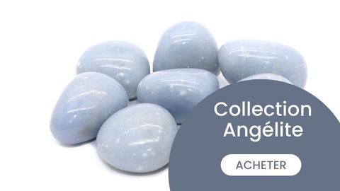Collection Angélite - Bracelets et bijoux en angélite
