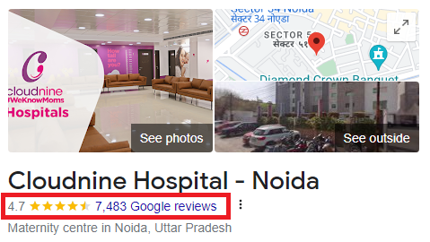 Cloudnine Hospital - Google review