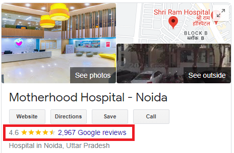 Motherhood Hospital - Google review