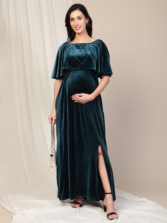 Velvet Pregnancy Dress