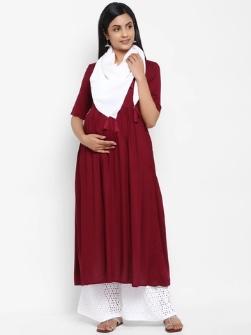 Maternity Kurta with Scarf