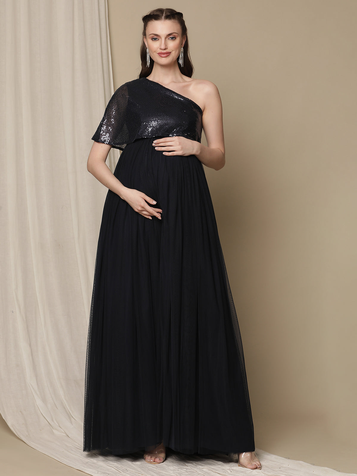 Buy Navy Blue Maternity Dress