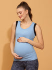 Pregnancy Tank Top- Blue