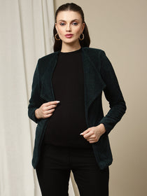 Buy Maternity Winter Woolen Jacket - Purple