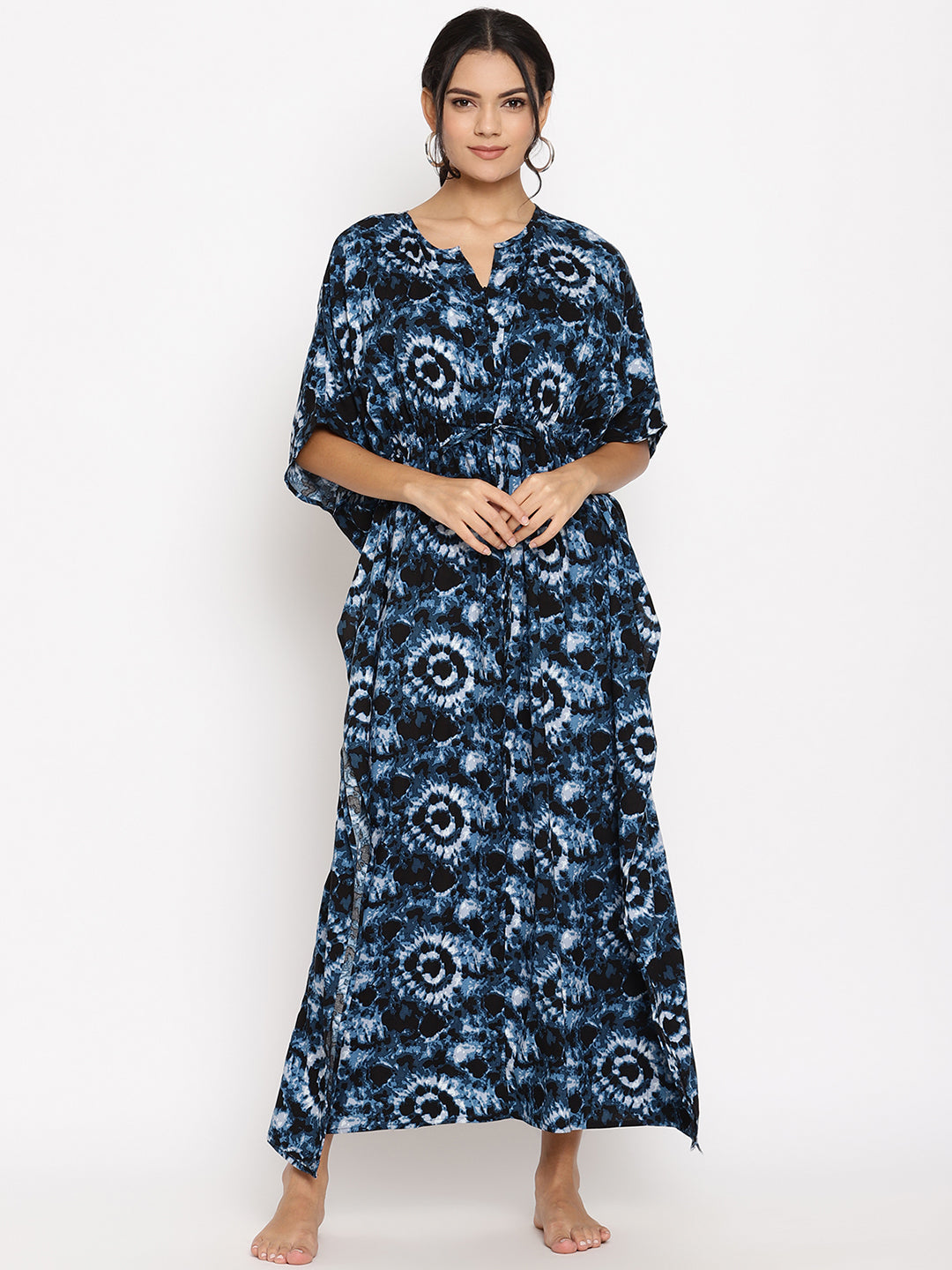 Easy Nursing Summer Breezy feeding Kaftan Maxi Dress