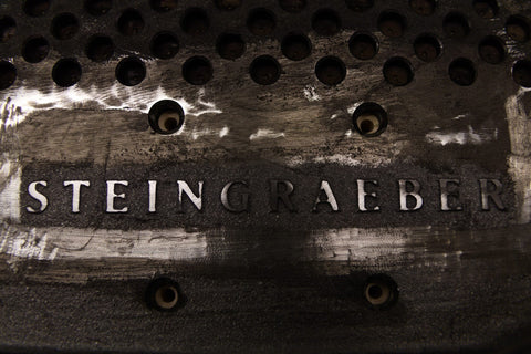 Steingraeber Name on Frame In The Process of Creation