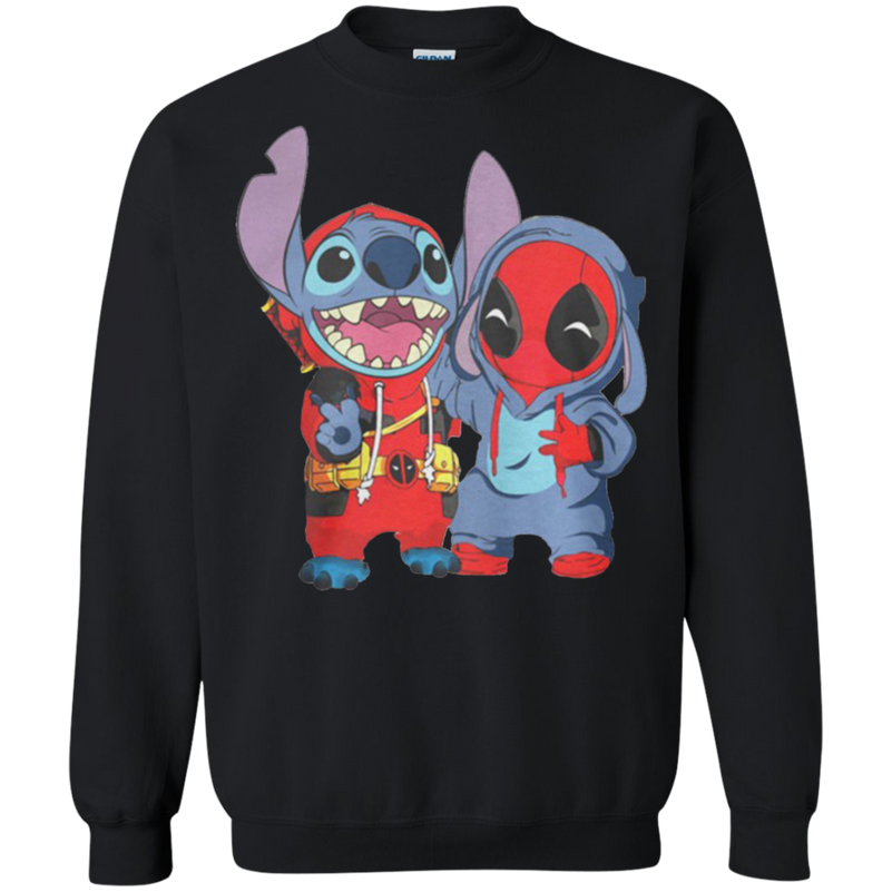 Top Sale Baby Deadpool And Stitch Sweatshirt Moano Store