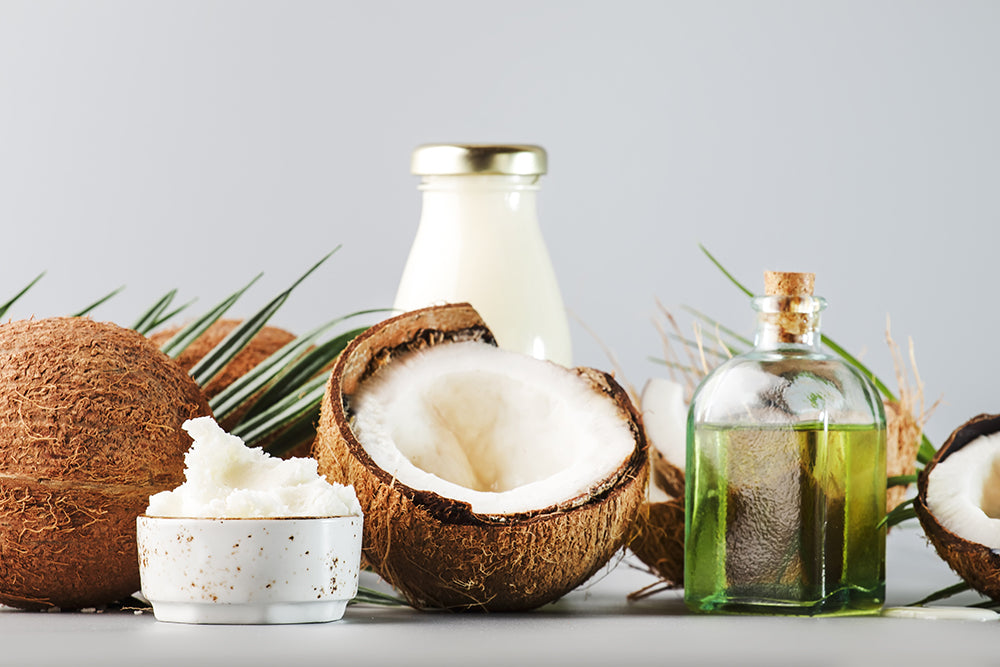 Coconut oil, coconut meat and coconut milk