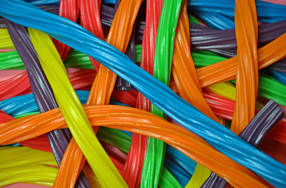 Colorful licorice candies