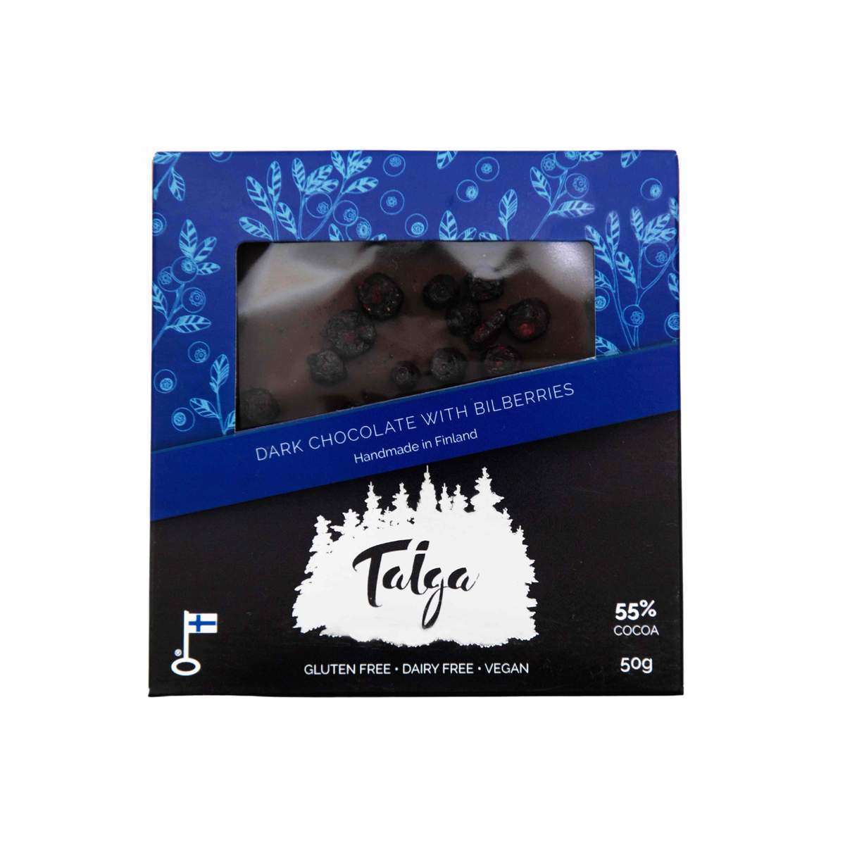 Taiga Dark Chocolate With Wild Bilberries