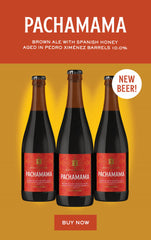 Pachamama bottles with new beer logo