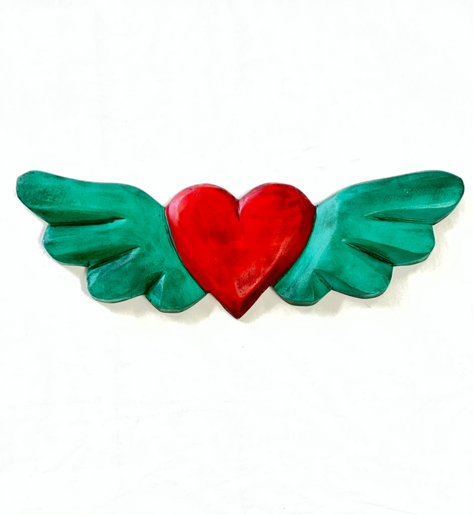 Heart Shaped Pot - Wing Handle - Red - Orange - Purple - ApolloBox