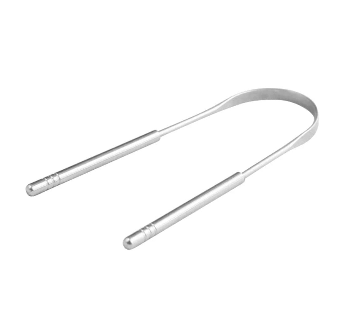 Stainless Steel Tongue Scraper - Fresh Breath INSTANTLY
