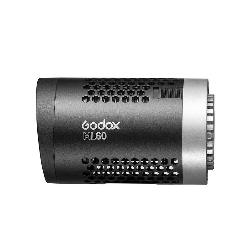 Godox ML60 60WポータブルLEDライト5600KCRI96 0％-100％明るさ調整 8FXエフェクト付き 並行輸入品 重量0.77KG  BowensマウントおよびGodoxマウントと互換性あり