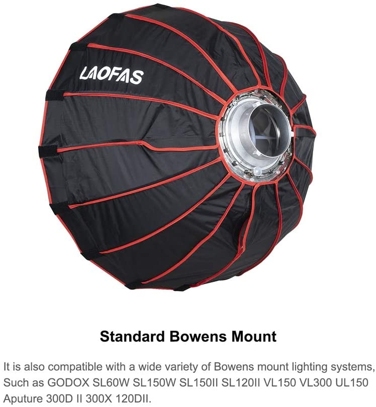 LAOFAS 90cm ディープパラボラ softbox ソフトボックス+marinoxnatal