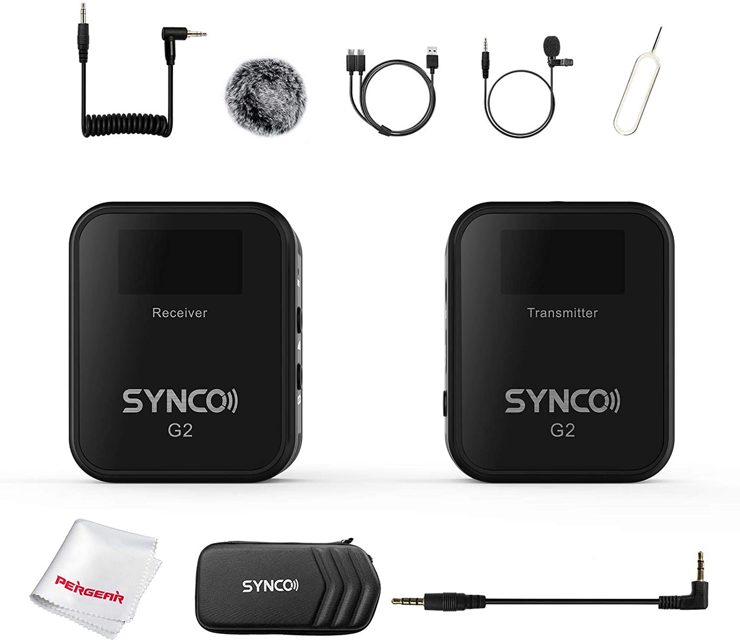 SYNCO G2(A2) 2.4GHz Wireless Lavalier Microphone System 1-Trigger-2