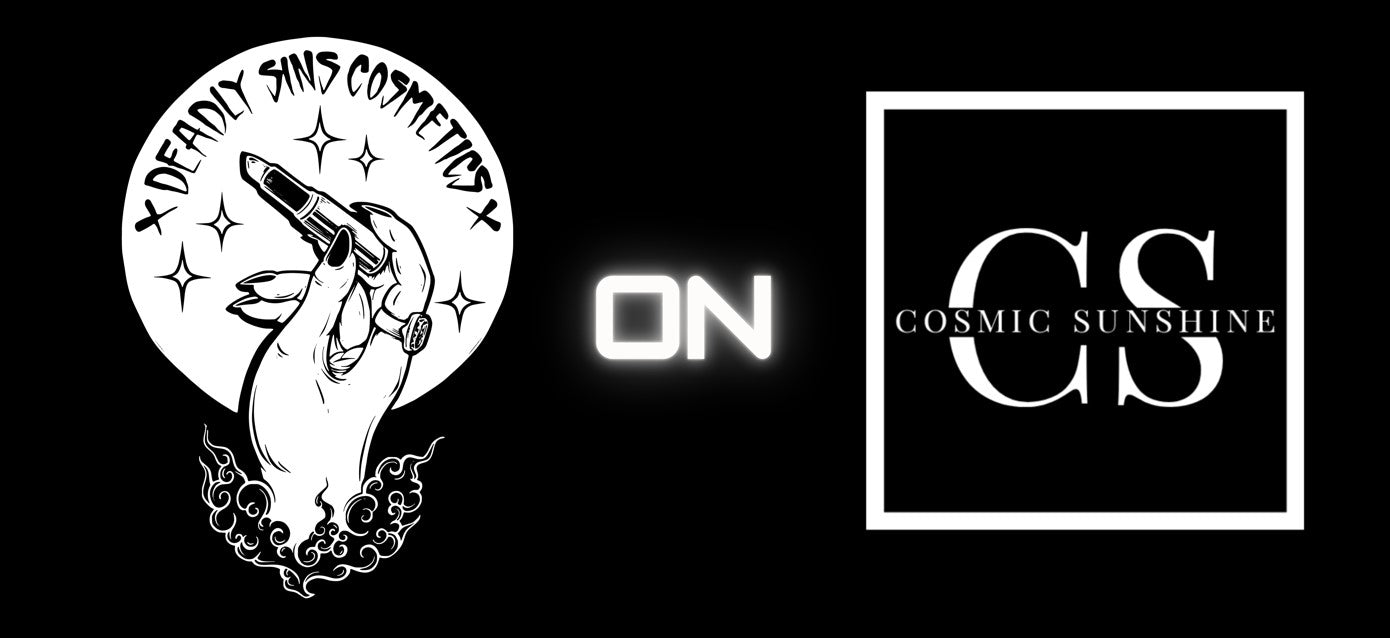 Deadly sins cosmetics now available on cosmic sunshine
