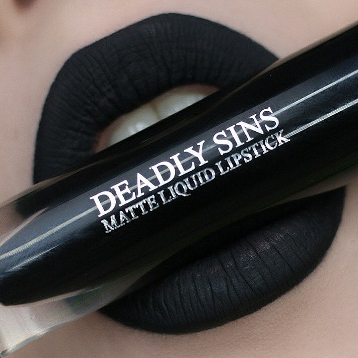 Deadly Sins Cosmetics Salem Black Liquid Lipstick