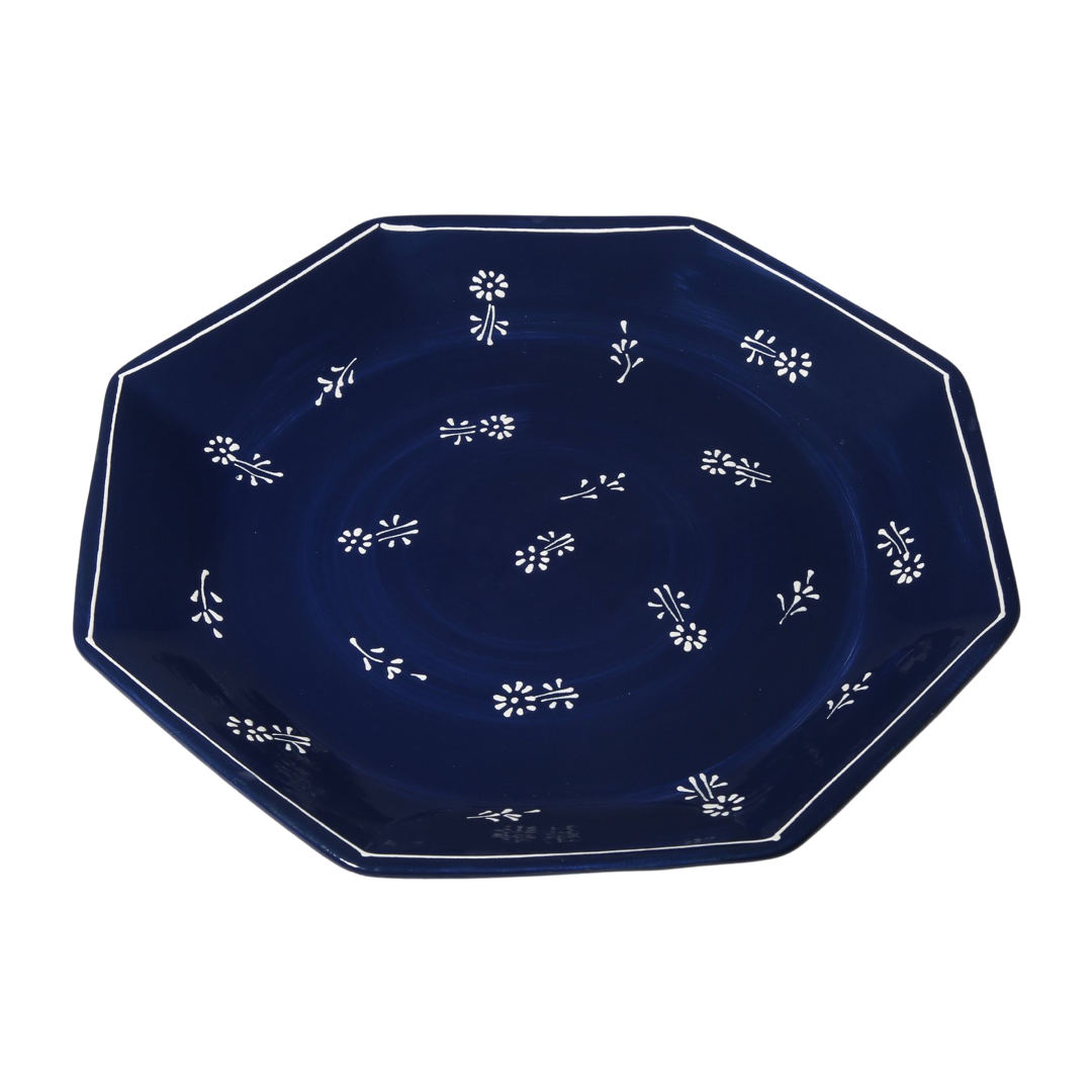 Cobalt Lace Dessert Plate