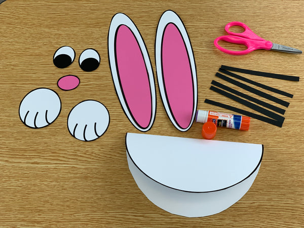 Easter rabbit craft project for kids