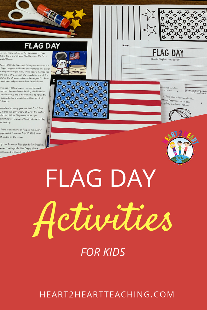 flag day activities create a flag flip up booklet heart 2 heart teaching