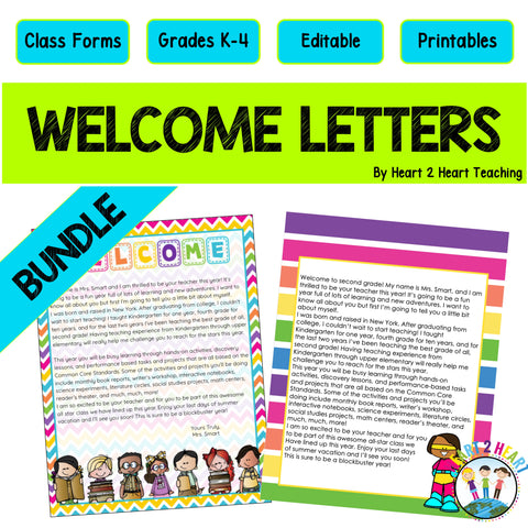 Welcome Back to School Letter Templates for Teachers