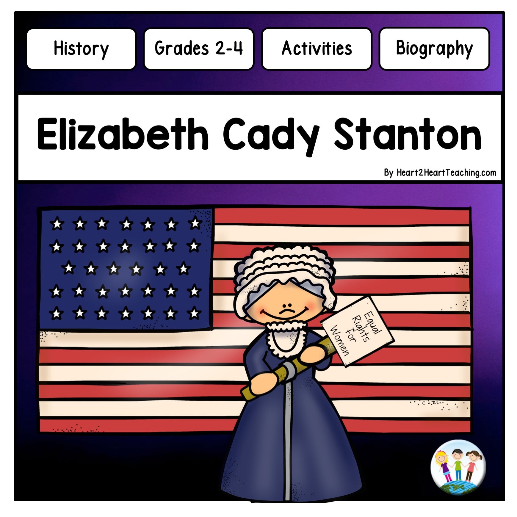 elizabeth cady stanton educational background clipart