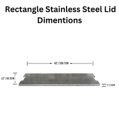 OFG121-SS Rectangle Stainless Steel Lid_dimentions